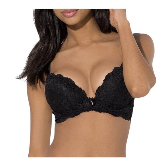Smart & Sexy Other - Smart & Sexy Add 2 Cup Sizes Push-Up Bra Black Lace Size 38C